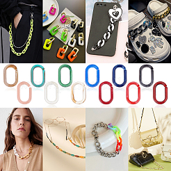 720 шт. 12 цвета акриловые соединительные кольца&nbsp;OACR-PH0001-90