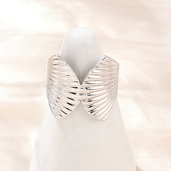 Латунные манжеты для женщин&nbsp;RJEW-H256-19-P