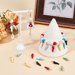 32шт 8 цвета сплава эмалевые подвески&nbsp;ENAM-SC0004-87