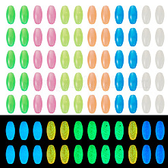 500 шт. светящиеся прозрачные акриловые бусины&nbsp;MACR-TA0002-57A