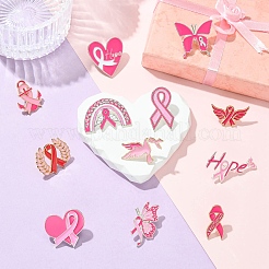 12 шт. 12 стиля эмалевых значков с информационными лентами&nbsp;JEWB-CJ0001-51