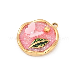 Подвески из нержавеющей стали 304 с эмалью&nbsp;STAS-C121-08B-G