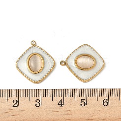 Подвески из нержавеющей стали 304 «кошачий глаз»&nbsp;STAS-V015-39G