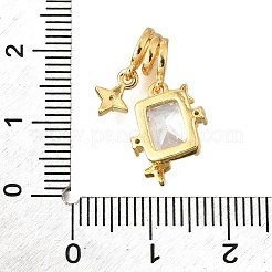 Латунные микро проложить кубического циркония подвески&nbsp;KK-V008-28G