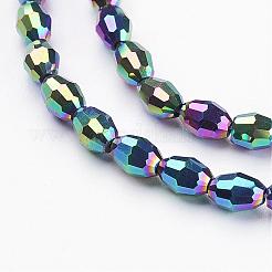 Стеклянные бусины с гальваническим покрытием &nbsp;GC885Y-1