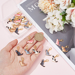 25 шт. 5 стиля подвески из сплава и эмали&nbsp;HJEW-DR00149