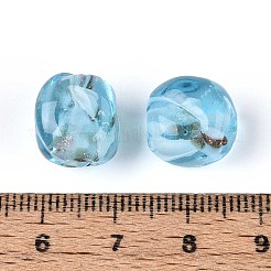 Бусины ручной работы бусины золотого песка&nbsp;LAMP-T021-32B