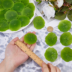 Пластиковый искусственный лист лотоса&nbsp;AJEW-WH0314-949