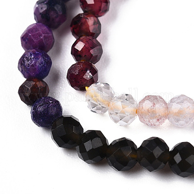 Природных драгоценных камней смешанного бисер нитей&nbsp;G-D080-A01-02-17-1