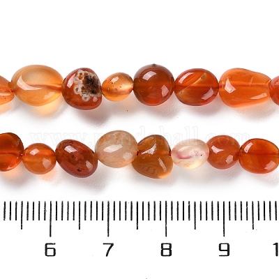 Природного сердолика нитей бисера&nbsp;X-G-P497-01C-35-1