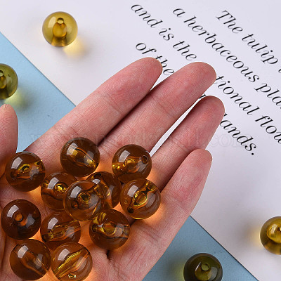 Прозрачные акриловые бусины&nbsp;X-MACR-S370-A16mm-737-1