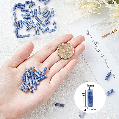 2 нити натуральных точечных синих яшмовых бусин&nbsp;G-OC0001-87-1