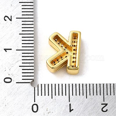 Латунные микропаве прозрачные кубические циркониевые подвески ZIRC-C009-01G-K-1