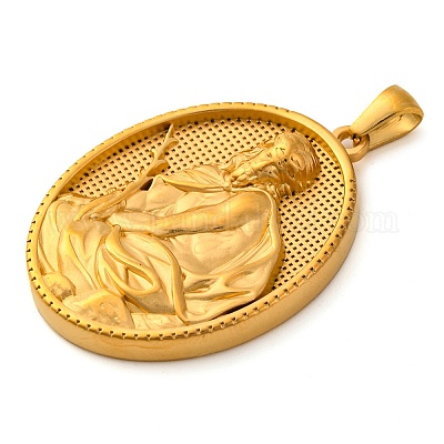 Религия золотистый тон 304 нержавеющая сталь подвески&nbsp;LS-STAS-K289-01G-07-1