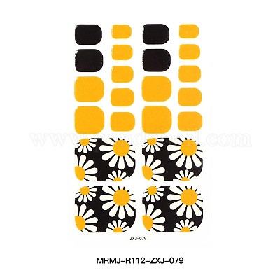 Блестящая пудра для ногтей на ногтях с полным покрытием наклейки&nbsp;LS-MRMJ-R112-ZXJ-079-1