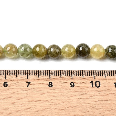 Естественный зеленый гранат бисер нитей&nbsp;G-G344-A04-6mm-1