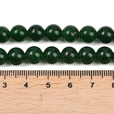 Окрашенные натуральные белые нефритовые бусины&nbsp;LS-G-C270-B01-8mm-1