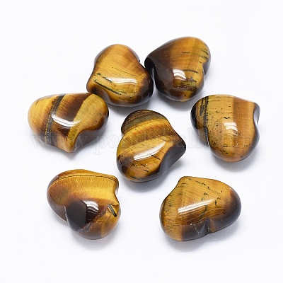 Натуральный тигровый глаз сердце пальма камень&nbsp;LS-G-F637-11E-1