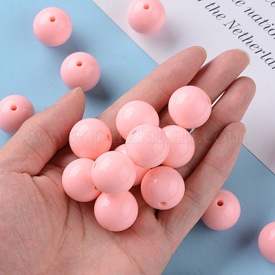 Непрозрачные акриловые бусины X-MACR-S370-C20mm-A12-1