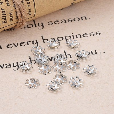 Многолепестковые железные бусинки&nbsp;IFIN-YW0001-12P-1