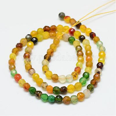 Природные Агат бисера нити&nbsp;G-R344-4mm-43-1