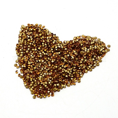 Стеклянные стразы кабошоны&nbsp;RGLA-WH0005-02A-1