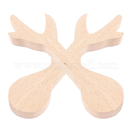 Необработанная пустая ложка из бука WOOD-WH0108-73-1