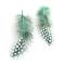Chicken Feather Costume Accessories, Dyed, Aquamarine, 65~135x25~45mm