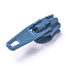 Spray Painted Alloy Replacement Zipper Sliders, for Luggage Suitcase Backpack Jacket Bags Coat, Steel Blue, 20x7mm, Pull Tab: 16x6x1mm, Slider: 9.5x7x7mm