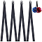 4Pcs Polyester Pom Pom Holder Straps for Cheerleading Accessories, Black, 495x31.5x8.5mm