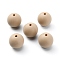 Silicone Beads, Round, Tan, 14.5~15mm, Hole: 2.2mm