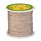Braided Nylon Thread, Chinese Knotting Cord Beading Cord for Beading Jewelry Making, BurlyWood, 0.5mm, about 150yards/roll