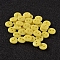 2-Hole Flat Round Resin Sewing Buttons for Costume Design, Gold, 11.5x2mm, Hole: 1mm
