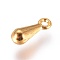 Alloy Charms, Chain Extender Drop, Teardrop, Golden, 9x3mm, Hole: 1mm