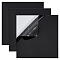Self-adhesive Silicone Sheets, Square, Black, 200x200~200.5x1mm