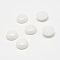 Natural White Jade Gemstone Cabochons, Half Round, 8x4mm