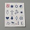 Cool Sexy Body Art Removable Temporary Tattoos Paper Stickers, Mixed Patterns, 11x7.8x0.02cm