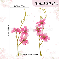 30шт тканевая искусственная ветка цветущей сливы&nbsp;AJEW-SC0031-60B