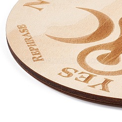 Деревянные резные коврики для чашек&nbsp;AJEW-P103-01A