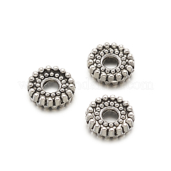 Тибетском стиле сплав Шарики прокладки&nbsp;TIBEB-TA0001-07-6mm