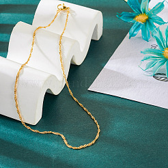 Латунь Сингапур цепи ожерелье&nbsp;NJEW-TA0001-17