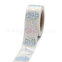 Рулон лазерных наклеек в форме сердца&nbsp;LS-DIY-K027-G01