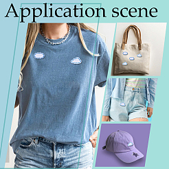 30 шт. 2 стиля вышивки облаков нашивки на ткань&nbsp;PATC-GA0001-81