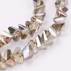 Стеклянные бусины с гальваническим покрытием &nbsp;EGLA-J145-6mm-HR02