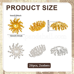 20шт 2-х цветные латунные бусины&nbsp;FIND-ME0002-79