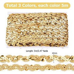 Лента полиэфирная 15м 3 цвета.&nbsp;OCOR-HS0001-10