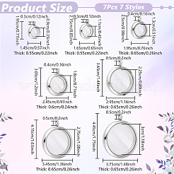 7 шт. 7 стиля подвески-медальоны из нержавеющей стали&nbsp;FIND-NB0005-95
