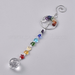 Хрустальная люстра призмы&nbsp;LS-AJEW-WH0021-50B