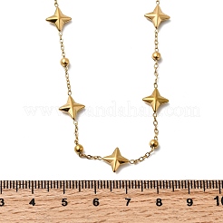 Ожерелья из нержавеющей стали 304 в виде звездных звеньев для женщин&nbsp;NJEW-G181-07G