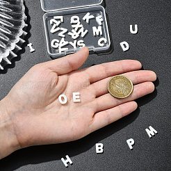 26 шт. 26 стиля подвески-буквы из натуральной пресноводной ракушки&nbsp;BSHE-YW0001-15